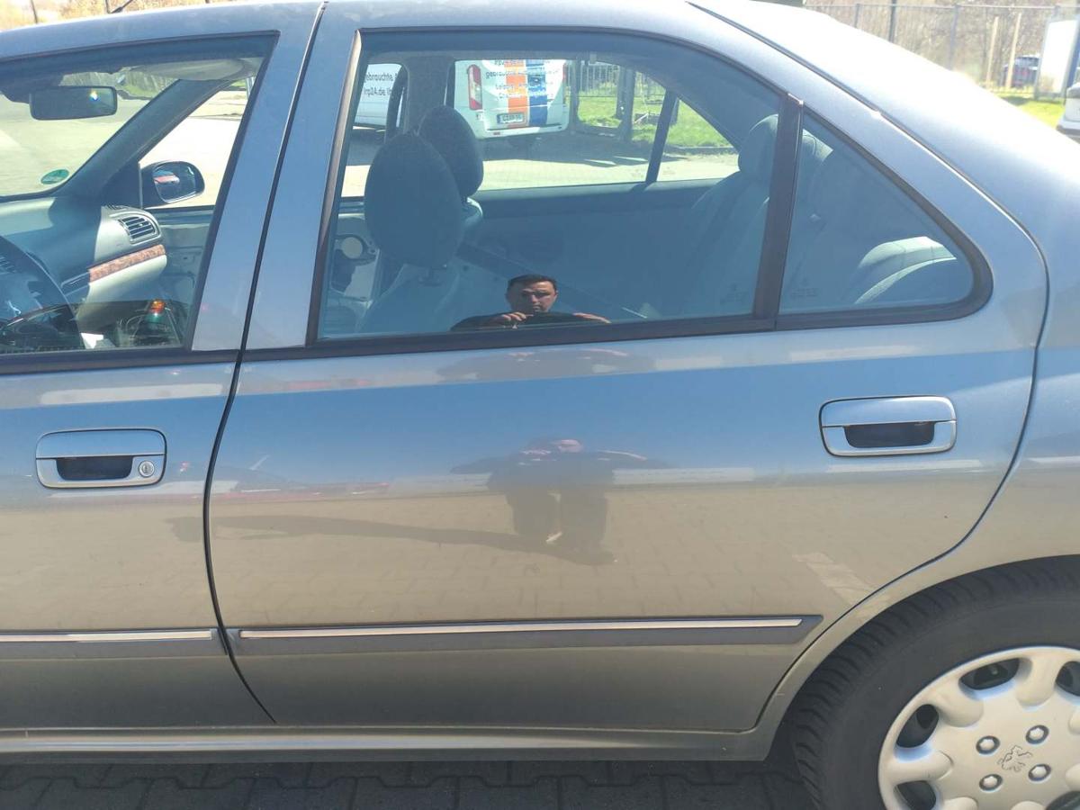 Peugeot 406 original T&uuml;r hinten links EZDC Gris Hades Limousine Rohbau Bj.2002